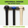 HIDEit Sports Universal Design Triple Bat Mount for bat sizes t-ball up to Major League Bats.