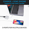 USB Port Hub by Gadgets Plus makes it easy to charge and sync multiple devices. Supports fast data transfer.