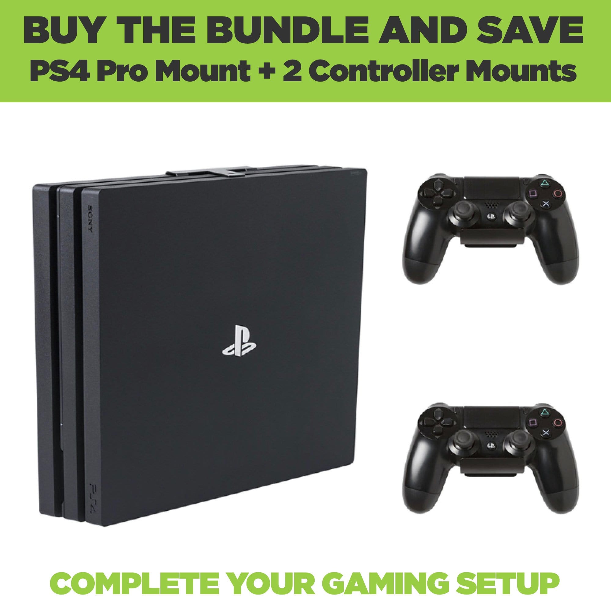 Bundle the PS4 Pro Mount with HIDEit Uni-C Controller Mounts.