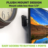 HIDEit wall mount designed for extra small electronic devices; flush wall installation