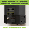 HIDEit Mounts Xfinity WiFi Router Mount is made from steel and doesn't the block ports or jacks on the Xfinity Internet Router