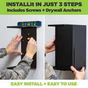 HIDEit Wall Mount for Xbox Series X is easy to install in minutes. Mount behind your TV or next to your TV!