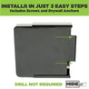 Mini VOX box easily mounted in a steel HIDEit wall mount designed for the Mini VOX Digital Multimedia Receiver.
