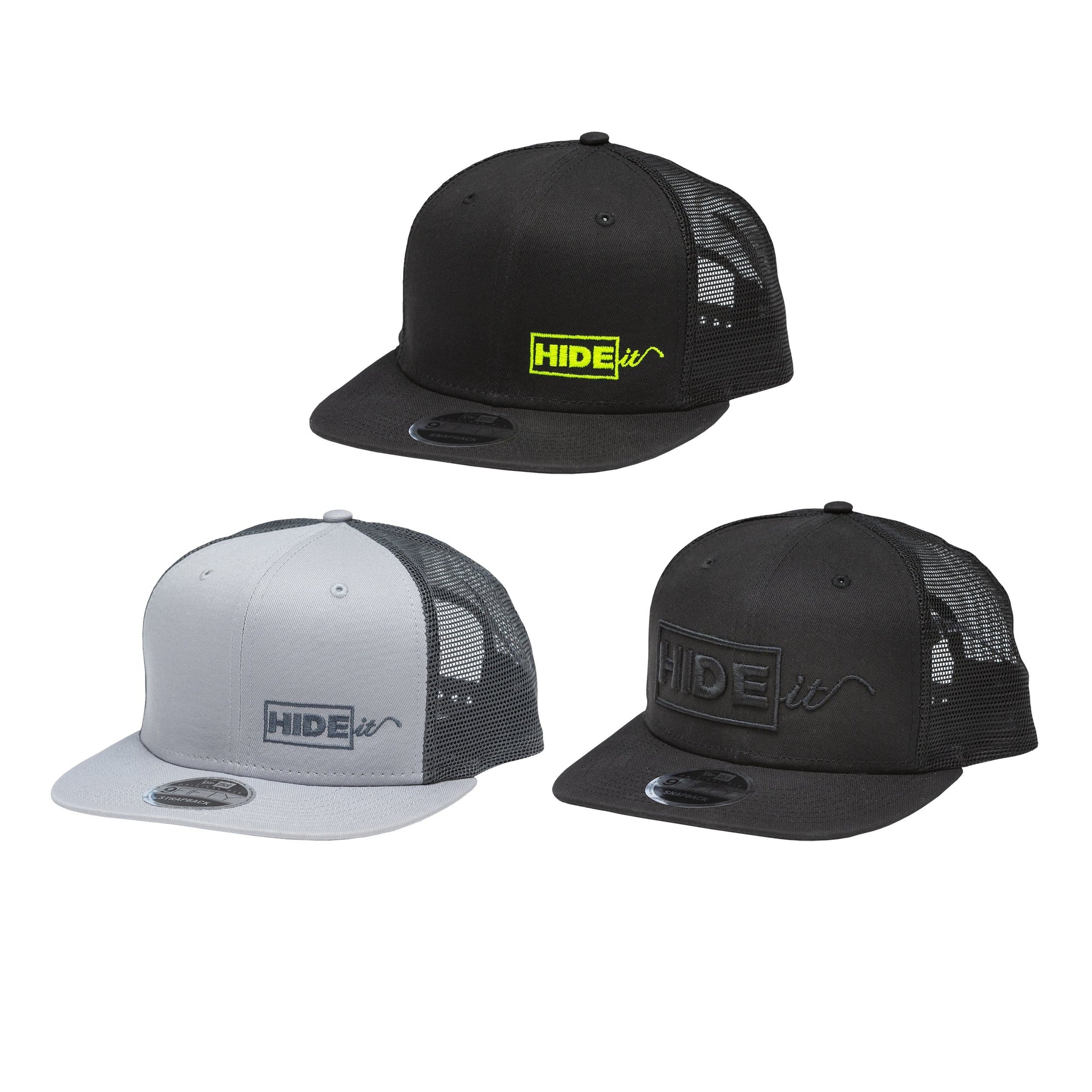 3 HIDEit Mounts New Era Snapback Hats
