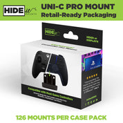 W - HIDEit Uni-C Pro Retail Packaging | Universal Pro Controller Mounts in Retail Packaging