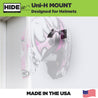 HIDEit Mounts Helmet Mount. This Universal Helmet Wall Mount is Made in America by an American Company.