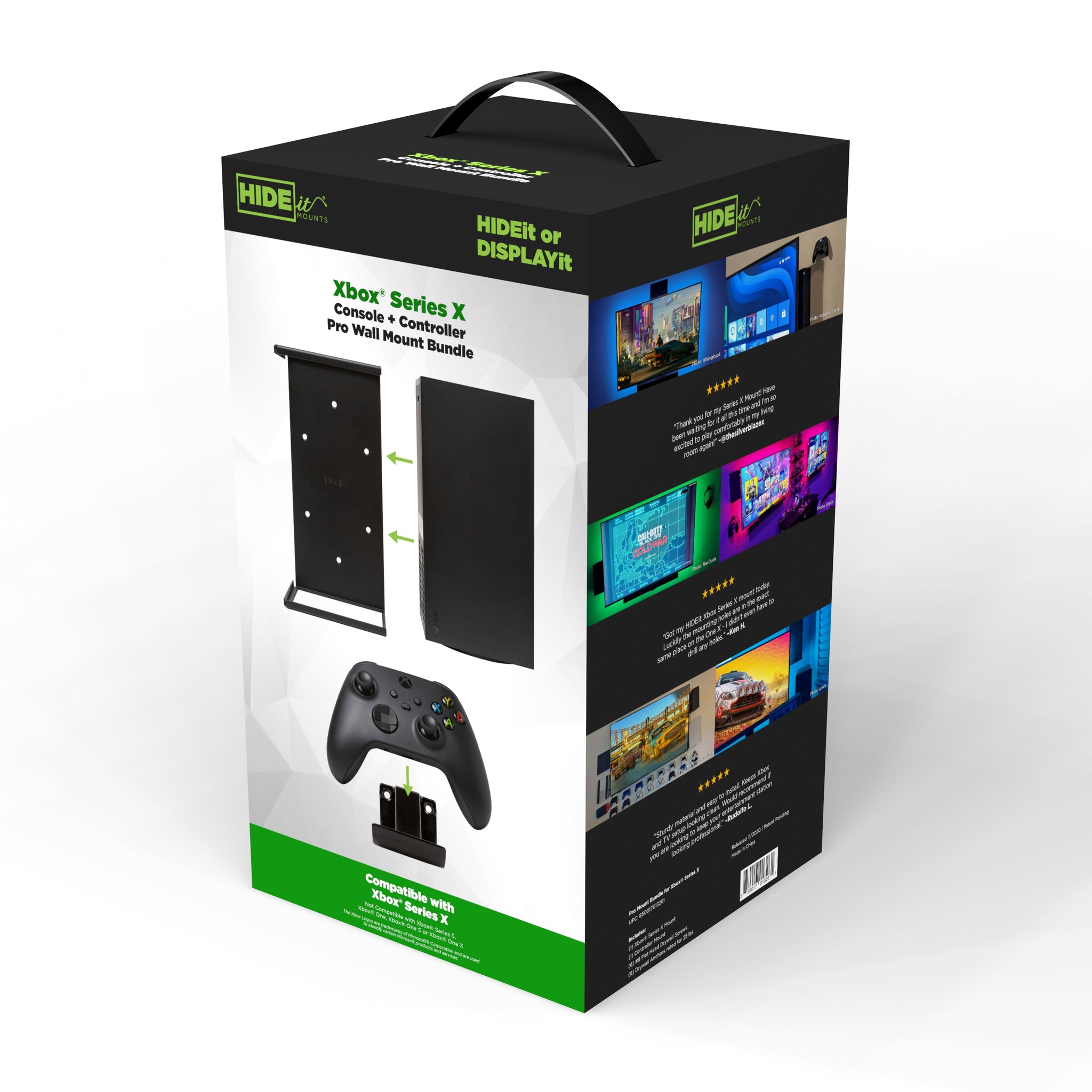 W - HIDEit Xbox Series X Retail Packaging | Xbox Series X Mounts in Retail Packaging