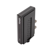 Xfinity client box mounted in HIDEit extra small adjustable component mount.